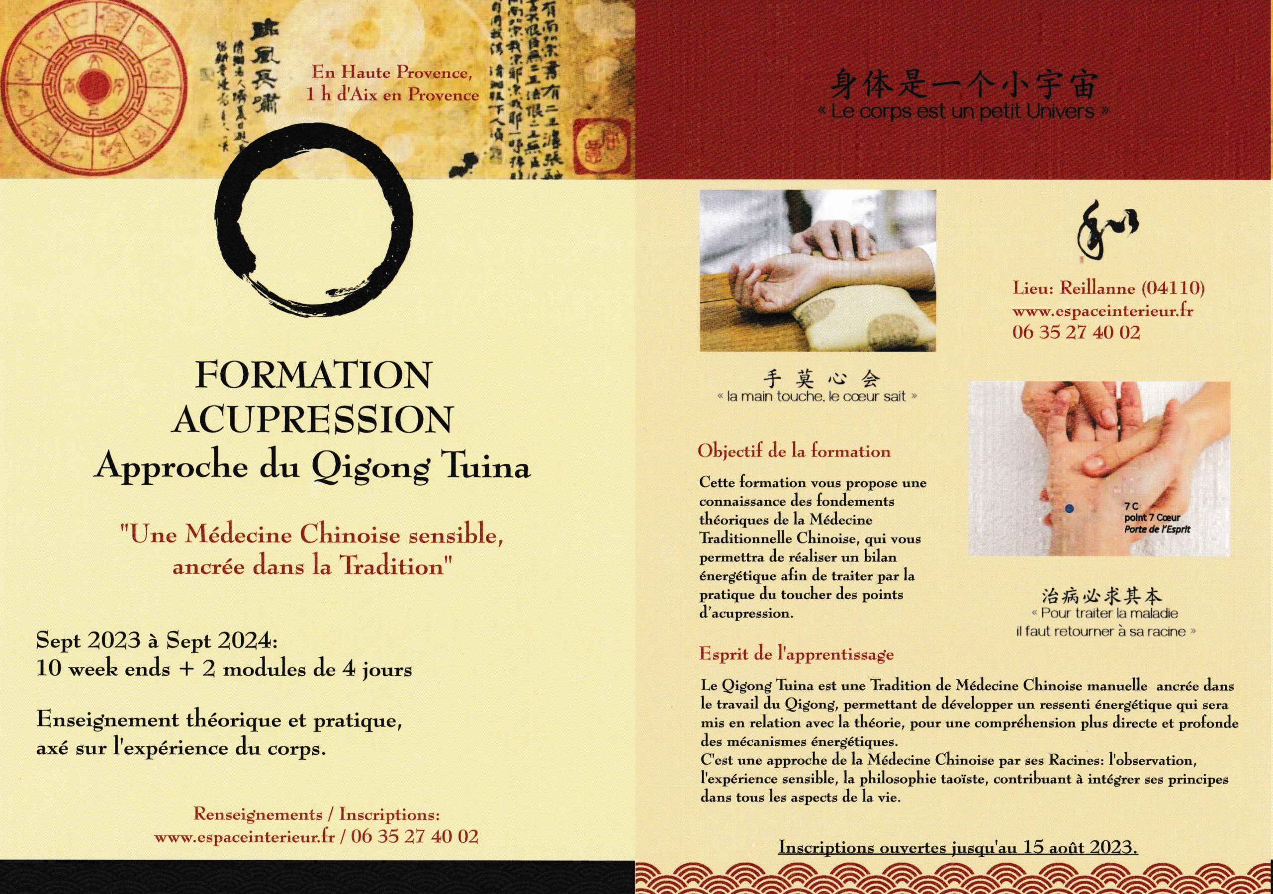 Formation Acupression - Approche du Qigong TuiNa